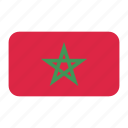 african flag, flag icon, morocco, morocco flag