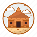 african, buildings, house, relax, hut, temple