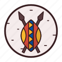 african, safe, shield, traditional, spear, ethnic, zulu shield