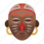 africa, ancient, face, leader, mask, wooden 