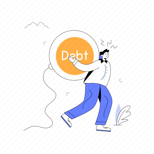.svg, liability, debt, loan, debt burden, debt stress illustration - Download on Iconfinder