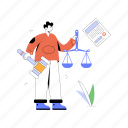 lawyer, law, attorney, justice, balance scale 