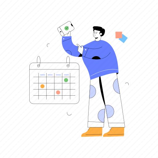 .svg, timetable, appointment, reminder, agenda, planner illustration - Download on Iconfinder