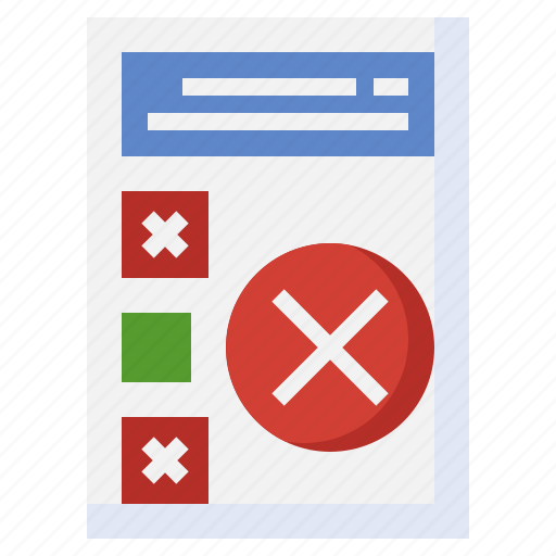 Incomprehension, documentation, process, project, cancel icon - Download on Iconfinder