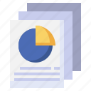 report, product, business, pie, chart, hand