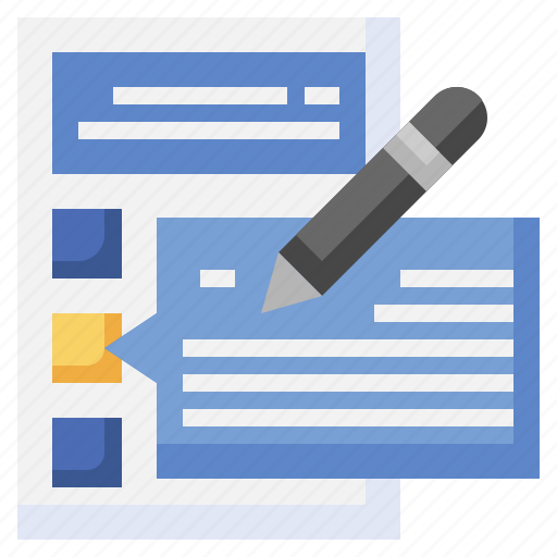 Revision, pencil, review, comment, writing icon - Download on Iconfinder