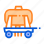 trailer, uniaxial, vehicle icon 