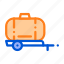 trailer, uniaxial, vehicle icon 