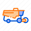 harvester, reaping, vehicle icon