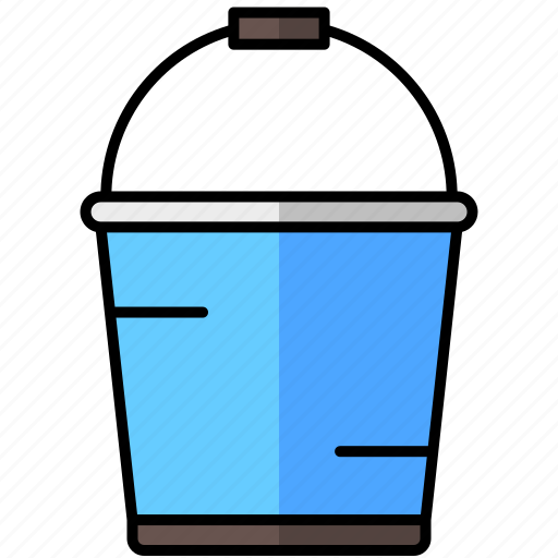 Bucket, tool, plastic, water icon - Download on Iconfinder