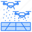 agriculture, farming, gardening, farm, field, drone, smart, water, watering 