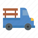 pickup, truck, car, transport