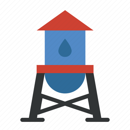 Water, tower, tank, container icon - Download on Iconfinder