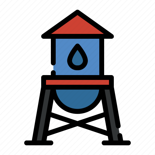 Water, tower, tank, container icon - Download on Iconfinder