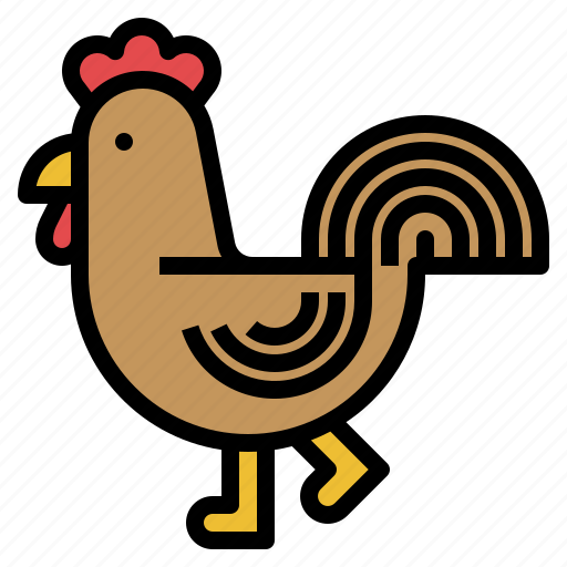 Farm, livestock, animals, gardening, farming, chicken, bird icon - Download on Iconfinder