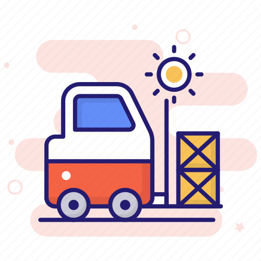 Truck, forklift, logistics, cargo icon - Download on Iconfinder