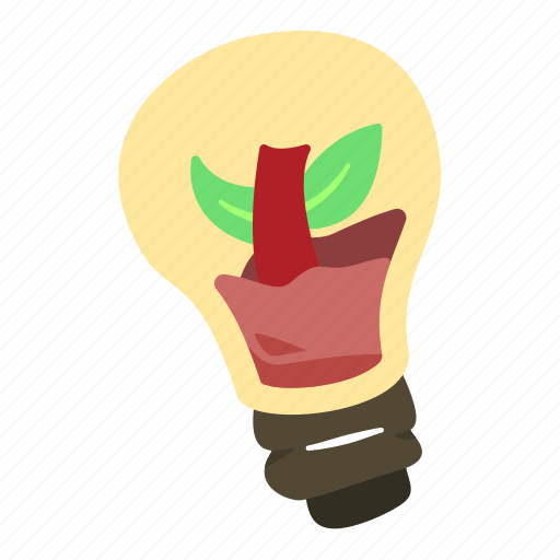 Bulb, idea, creative, herb, seed, tree icon - Download on Iconfinder