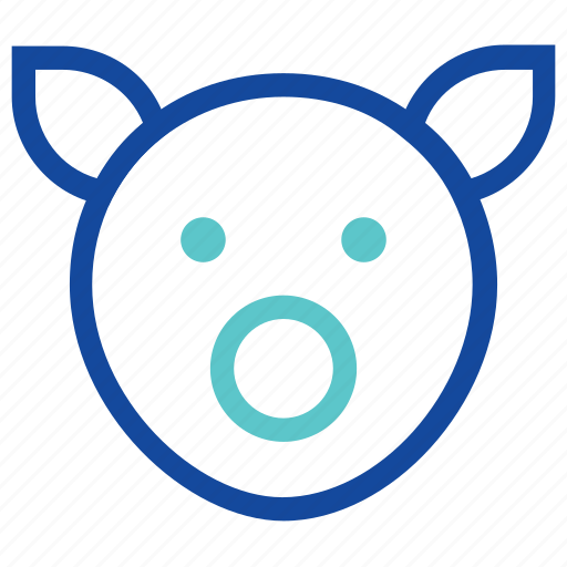 Agriculture, animal, animal face, cattle, farming, pig icon - Download on Iconfinder