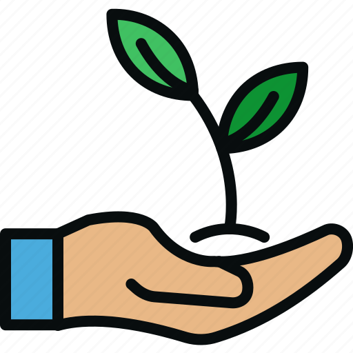 Care, ecological, ecologist, ecology, farm, hand, plant icon - Download on Iconfinder
