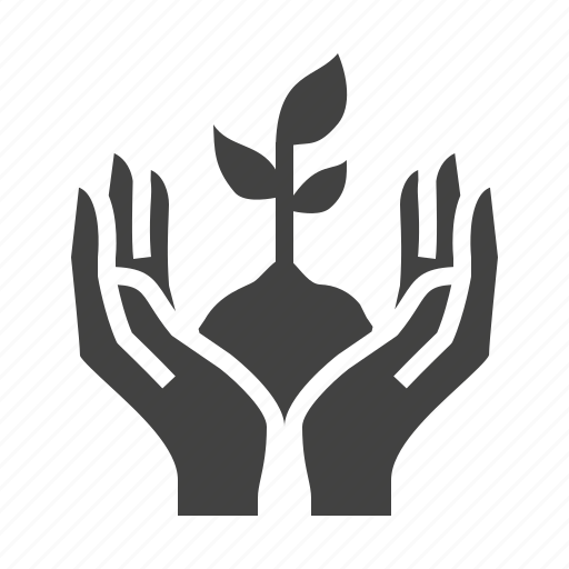 Ecology, hands, holding, plant, soil, two icon - Download on Iconfinder