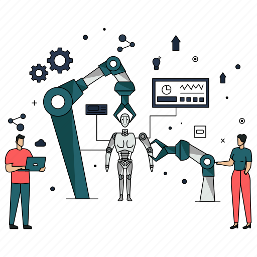 Robotic arm, lab automation, automated research, setting, technology, making robot icon - Download on Iconfinder