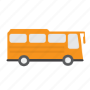 bus, orange, tour, travel, vehicle