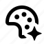 palette, art, theme, paint, artificial, intelligence, generate, create, wizard 