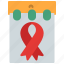 aids, hiv, virus, medical, calendar 