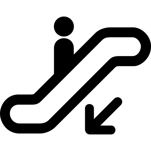 Down, escalator icon - Free download on Iconfinder