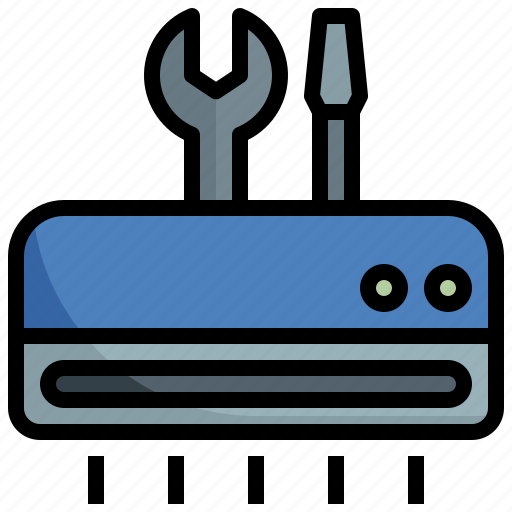 Maintenance, equipment, air, conditioning, repair, construction, tools icon - Download on Iconfinder