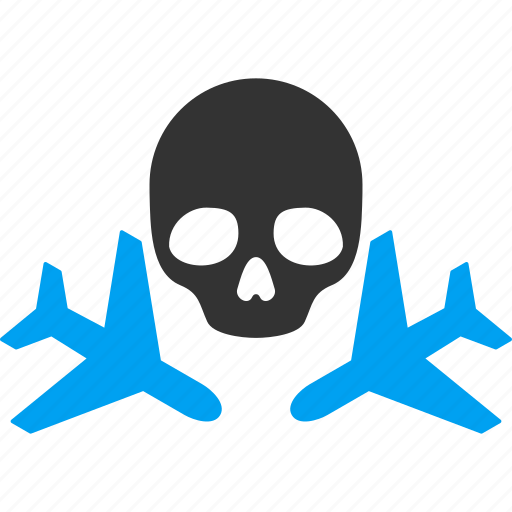 Aviation, danger, death, flights, mortal, risk, skull icon - Download on Iconfinder
