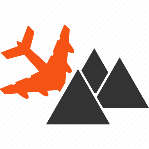 Aircraft, airplane, collision, crash, damage, mountains, piramides icon - Download on Iconfinder
