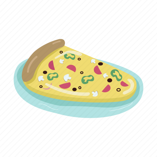Inflatable, air, mattress, pizza, rubber icon - Download on Iconfinder