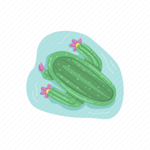 Inflatable, air, mattress, cactus, rubber icon - Download on Iconfinder