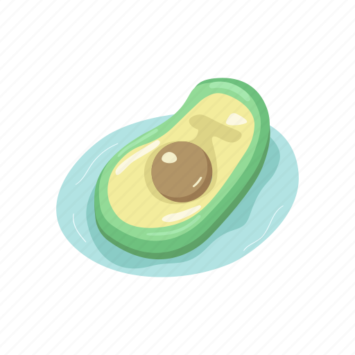 Inflatable, air, mattress, avocado, rubber icon - Download on Iconfinder