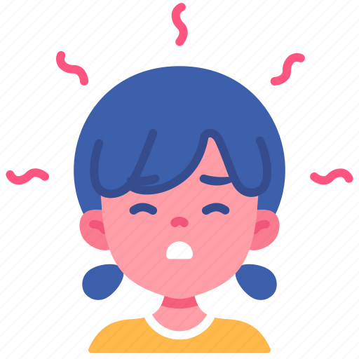 Air, fever, girl, headache, kid, pollution icon - Download on Iconfinder