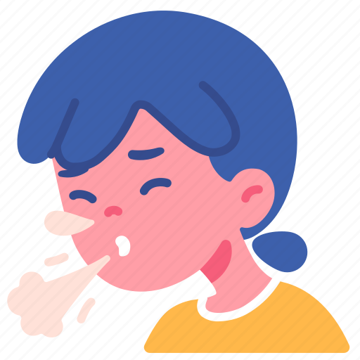Allergy, fever, flu, girl, kid, sneeze icon - Download on Iconfinder