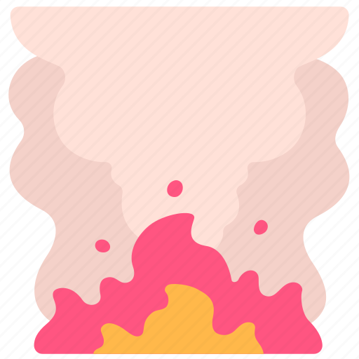 Air, burning, fire, pollution, smog, smoke icon - Download on Iconfinder