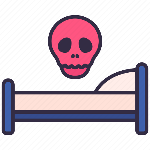 Bed, death, die, hospital, pollution, sick icon - Download on Iconfinder