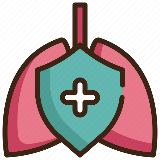 Shield, protect, lung, pollution icon - Download on Iconfinder
