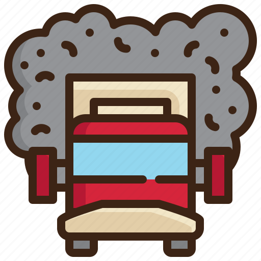 Truck, air, pollution, smog, dust icon - Download on Iconfinder