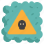 skull, danger, warning, pollution, dust 