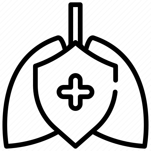 Shield, protect, lung, pollution icon - Download on Iconfinder