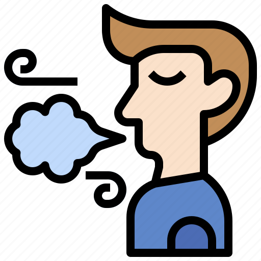 Breath, air, pollution, human, relax, ecology, environment icon - Download on Iconfinder