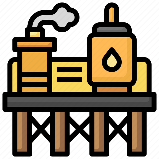 Petroleum, liquefied, gas, platform, ecology, environment, oil icon - Download on Iconfinder