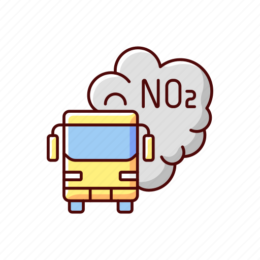 Air pollution, emission, buses, pollution icon - Download on Iconfinder