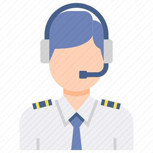 Airline, co, male, pilot icon - Download on Iconfinder