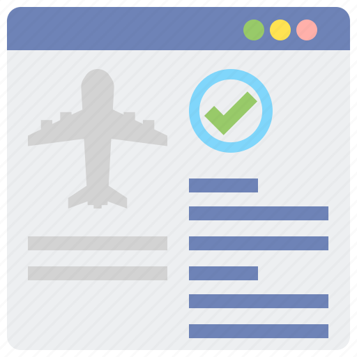 Airline, check, in, online icon - Download on Iconfinder
