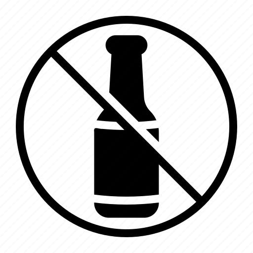 No, drinking, forbidden, prohibition, signaling, drink, alcohol icon - Download on Iconfinder