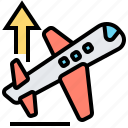 departure, journey, plane, runway, takeoff